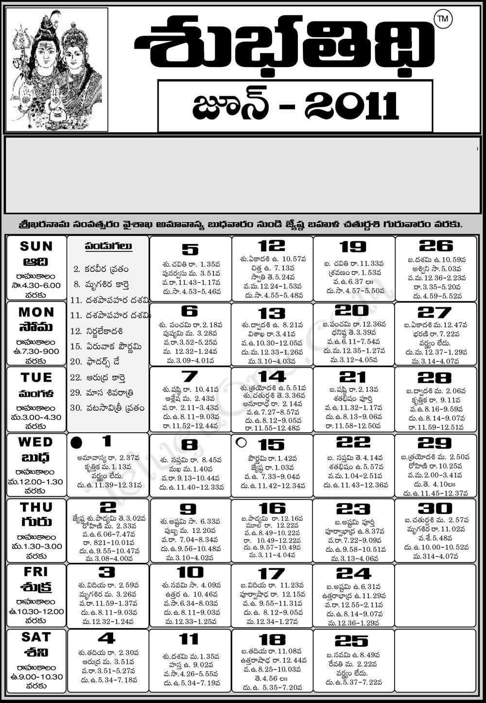 2007 Telugu Calendar March 2022