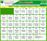 Los Angeles Telugu Calendar 2012