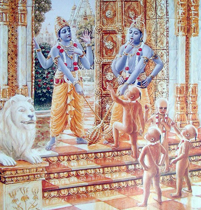 Detailed Story is related to Sanat Kumaras hey curse the two doorkeepers that they will have to give up their divinity, leave Vaikuntha, will be born on the Earth, Goddess Lakshmi Gives Curse to Jaya Vijaya