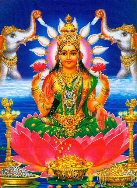 All about the Hindu deity Lakshmi - the goddess of prosperity, wealth, purity, generosity, and the embodiment of beauty, grace and charm.