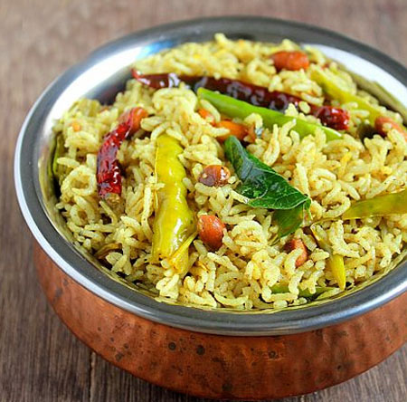 Pulihora Andhra Tamarind Rice, Sankrati Special Recipes Tamarind Pulihora, Tamarind Pulihora Recipe