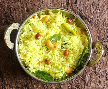 Indian Recipes of Sankranti FestivalNimmakaya Pulihora, Lemon Rice Nimmakaya Pulihora, Lemon Pulihora Preparation, Lemon Rice Recipe in Telugu, Indian Lemon Rice Recipe