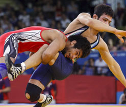 Amit Kumar clinches gold in Men's 55kg Freestyle,  Amit Kumar breaks India's gold drought, Olympian Amit Kumar is Asian Wrestling Champion, 26th Senior Asian Wrestling Championships Amit Kumar scoops up India's first gold medal
