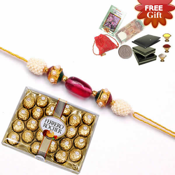 24 Pc Ferrero Rocher With Rakhi