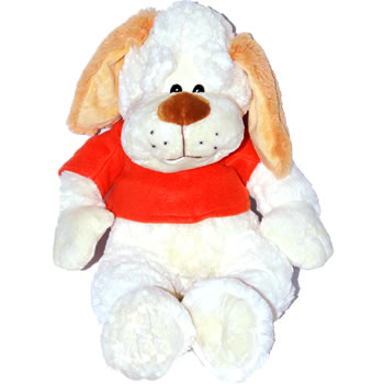 Cream color chunky dog