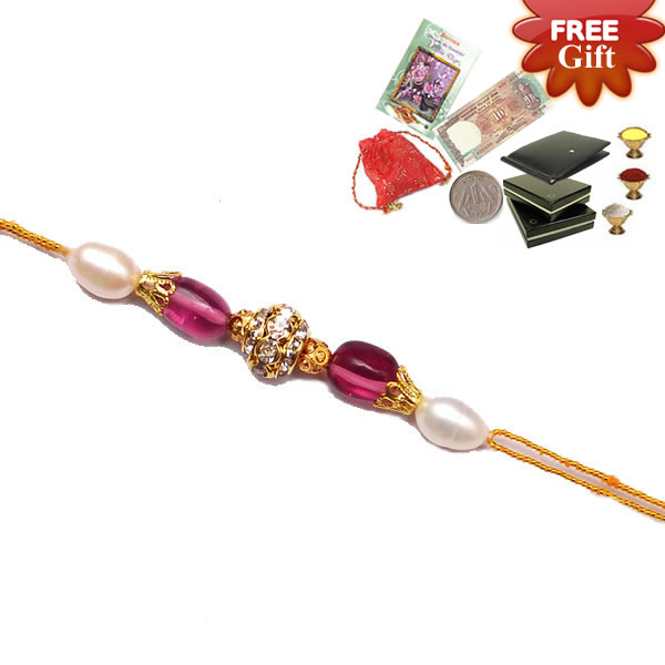 Gems Pearl Rakhi    