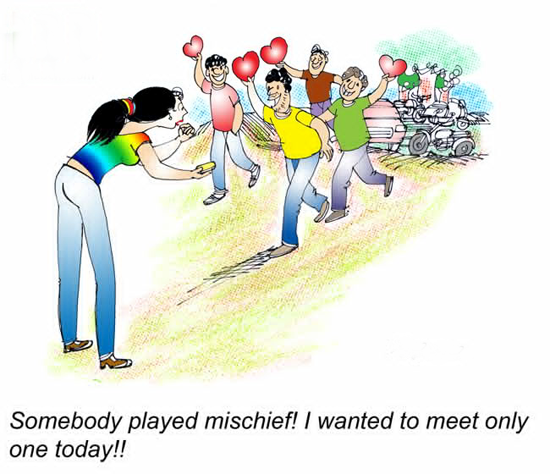 Meet Only One | Funny Cartoons about Romance | Funny romantic love cartoon  pictures | Romantic Cartoons and Comics funny pictures