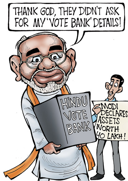vote bank | Narendra Modi's Hindu Vote Bank Photo | Very Funny Indian  Political Cartoons | arendra modi consumed hindu vote bank wallpaper