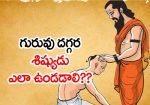 గురువు దగ్గర శిష్యుడ...