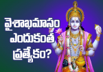 వైశాఖమాసం ఎందుకంత ప్...