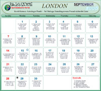 London Telugu Calendar 2008