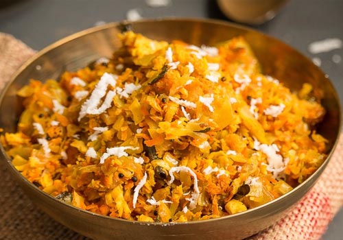 Carrot - Cabbage Thoran