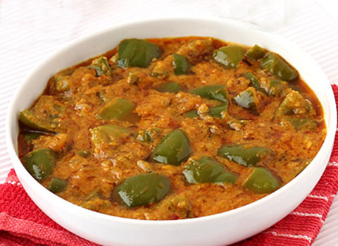 Capsicum masala  curry