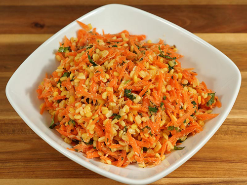Carrot and Mung Dal Salad