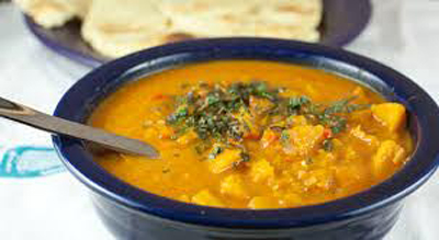 Sweet and sour pumpkin curry