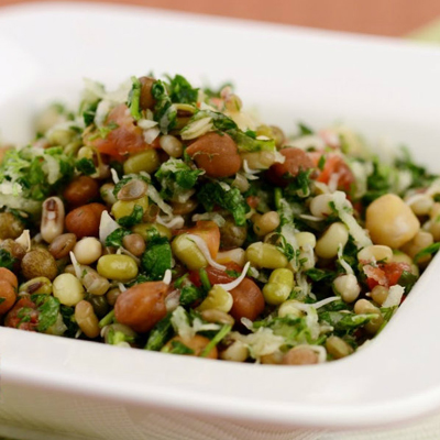 Mixed sprouts chaat 