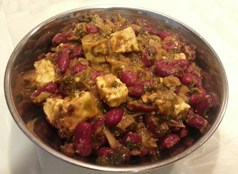 Rajma paneer curry