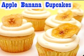 Apple Banana Cupcakes