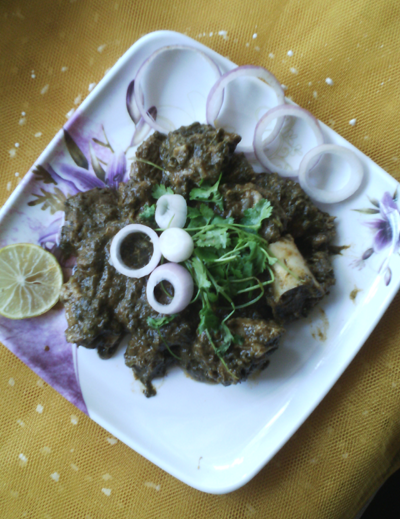Green Mutton Curry