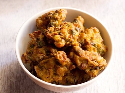 Spring Onion Pakoras