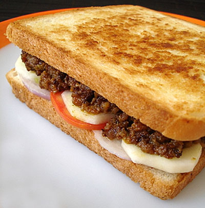 Keema Bread Sandwich