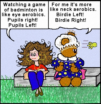 Aerobics funny cartoons from Teluguone.com - the world's largest on-line collection of cartoons and comics