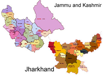 Jammu Kashmir Jharkhand assembly polling  third phase elections