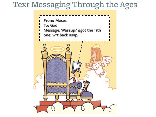 Text Message Through the Ages | Funny Texts Through the Ages | Images for text  message through the ages funny cartoons | Text Message Cartoons and Comics  funny pictures