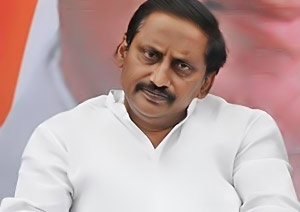 Kiran Kumar Reddy dharna