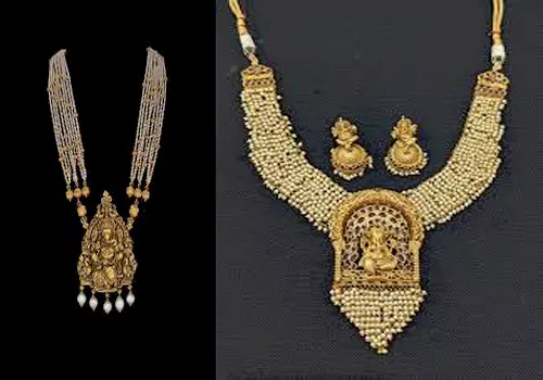 మెడలో ముత్యాల గణపతి హారం..!!
