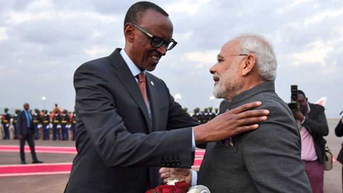 Modi Becomes 1st Indian PM to Visit Rwanda