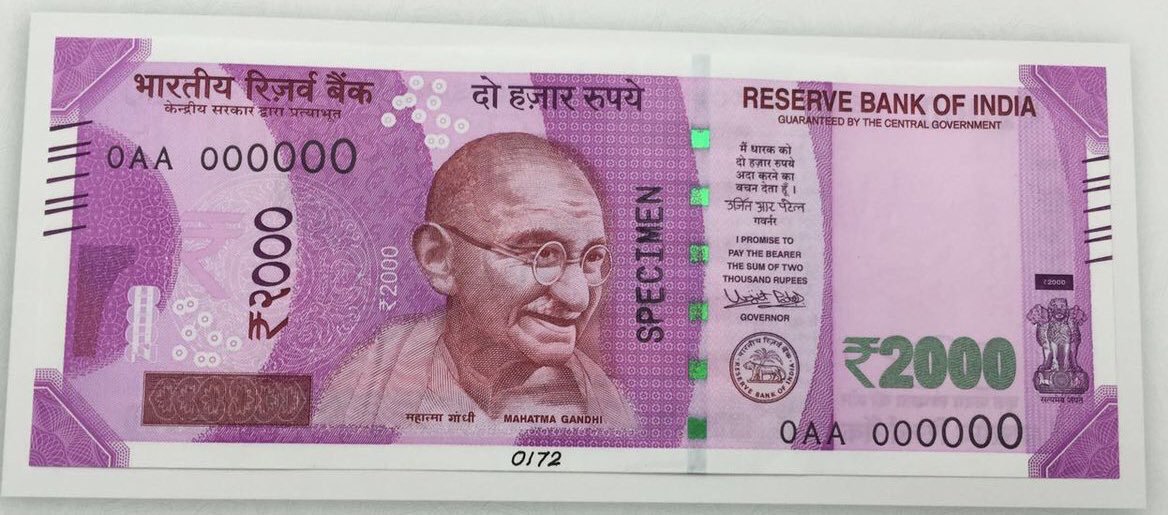 2 Thousand rupees note