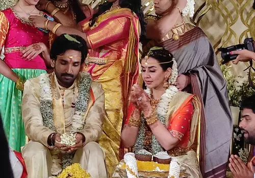 Aadhi Pinisetty & Nikki Galrani tied the knot in intimate wedding ceremony