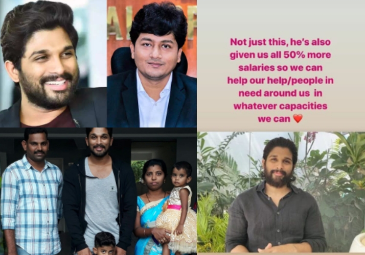 Icon Star Allu Arjun noble gestures that kept under wraps