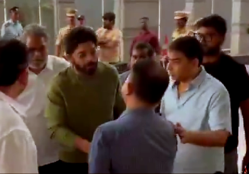Allu Arjun finally meets Sri Tej 