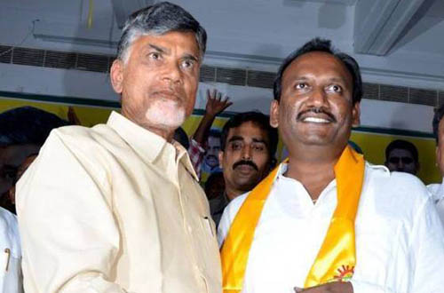 MLA Amanchi Krishna Mohan speaks to media after meeting Chandrababu