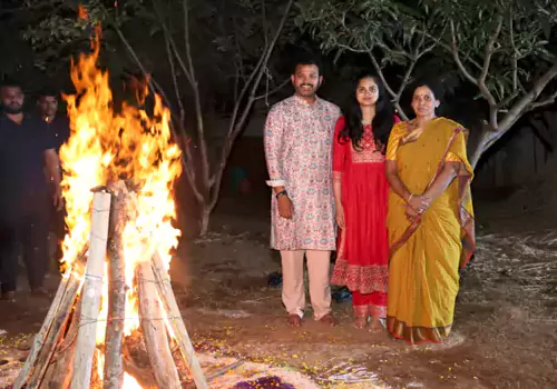 UNION MINISTER RAMMOHAN NAIDU IN BHOGI CELEBRATIONS