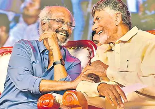 Superstar Rajinikanth to chandrababu Oath taking