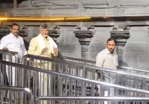 chandra babu visit tirumala