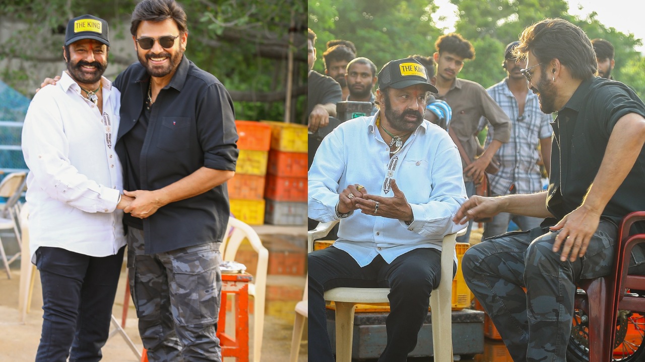 Balakrishna on VenkyAnil3 sets: Iddharu Sankranthike Vasthunnaru
