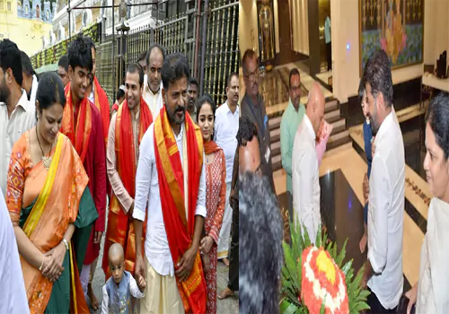 CM Revanth Reddy reaches Tirumala