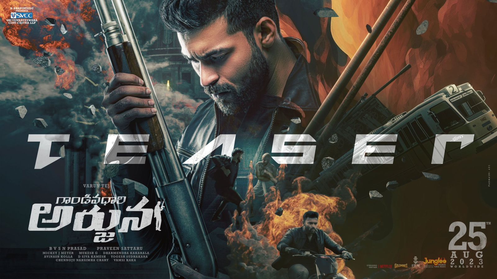 Varun Tej slick action in Gandeevadhari Arjuna Teaser