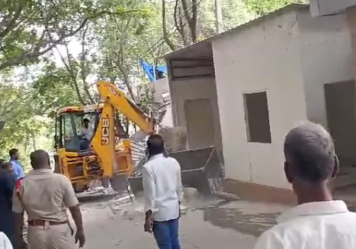 demolition in jagan house