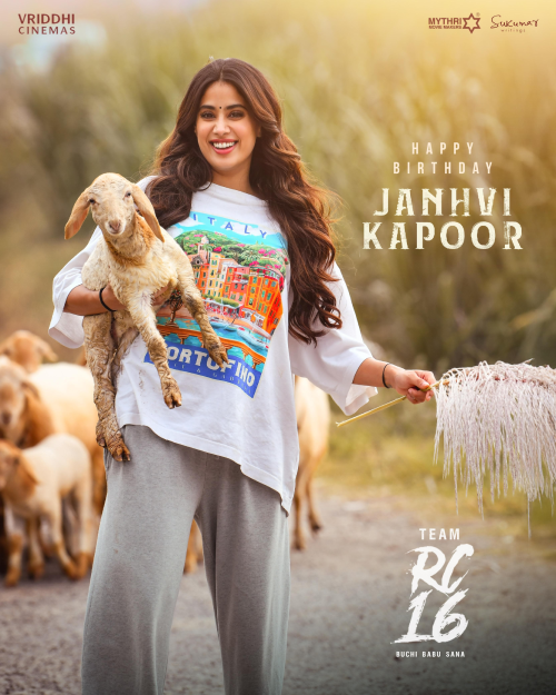 Janhvi Kapoor looks cute in regular wear from RC16 sets