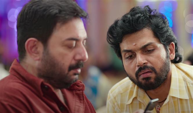 Karthi and Arvind Swami Sathyam Sundaram Humorous Teaser