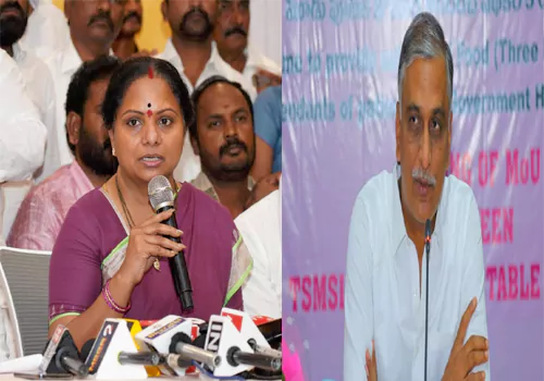 Kavitha shocking comments on Harish Rao