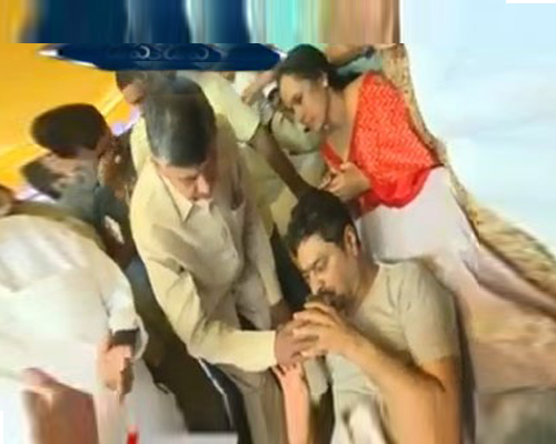 MP Ramesh Ends hunger Strike Chandrababu Gives Lime Juice