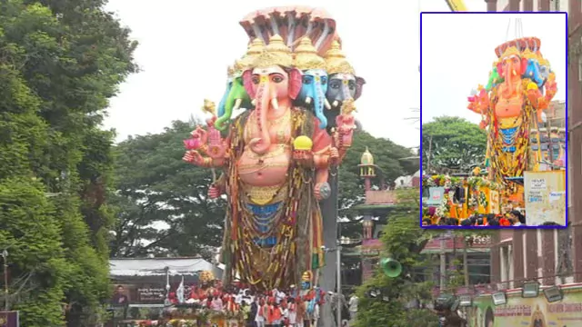  ఖైరతాబాద్ మహాగణపతి శోభాయాత్ర షురూ.!