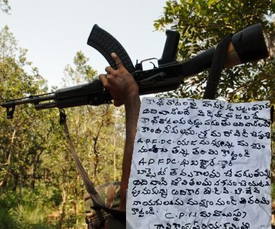 Maoist Palmplates and banners found at APFDC