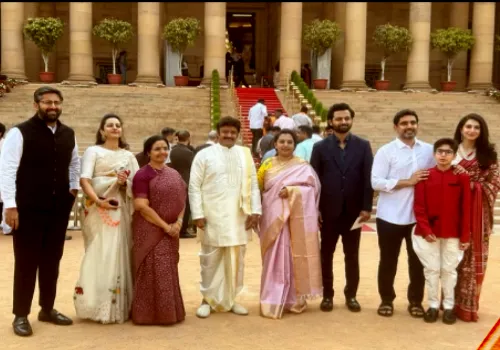 NBK looks stylish accepting Padma Bhushan award